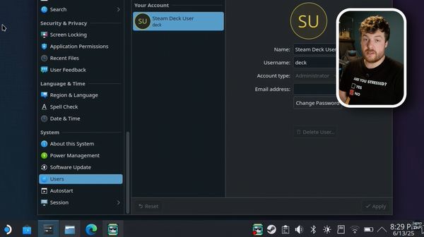Setting SteamOS SU Password