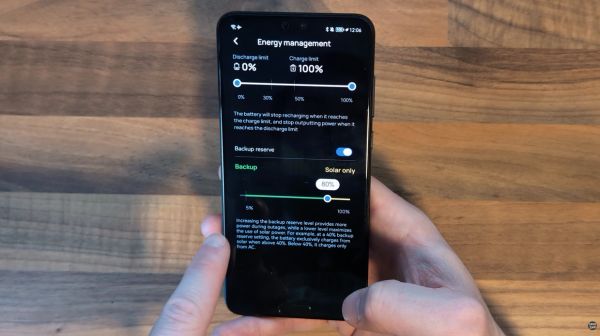 Energy Management Settings